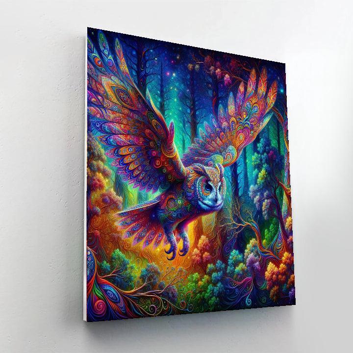 Kaleidoscope Owl Fantasy Paint By Numbers Kits