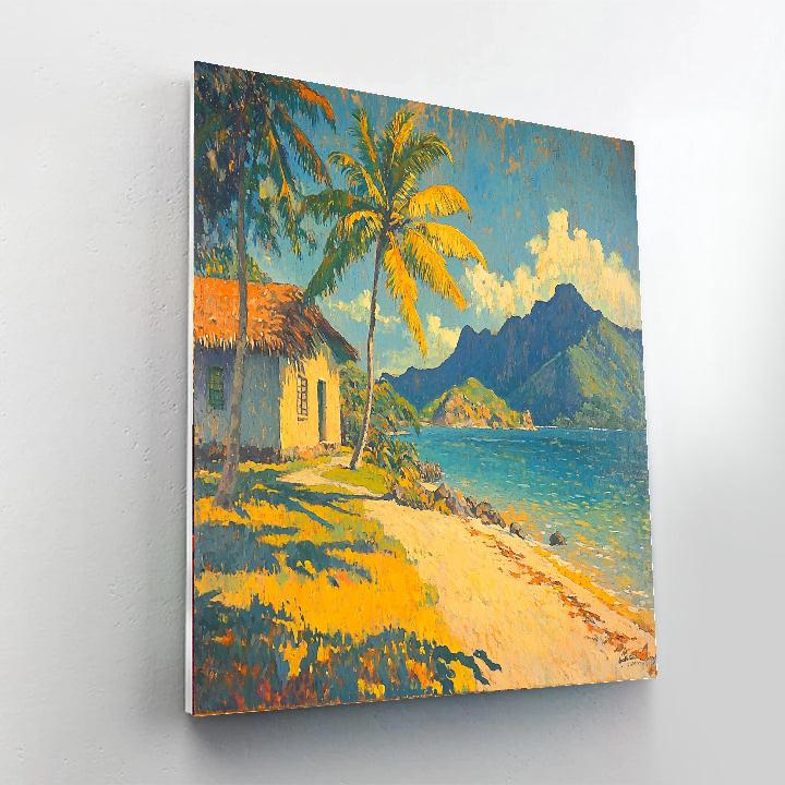 Paul Gauguin Inspired Blissful Horizon  Paint By Color
