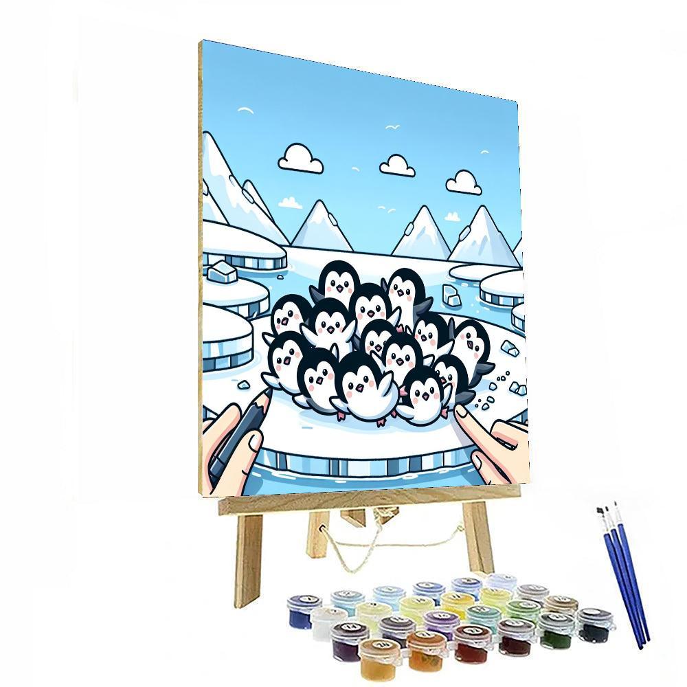 Penguin Ice Adventure Paint By Numbers