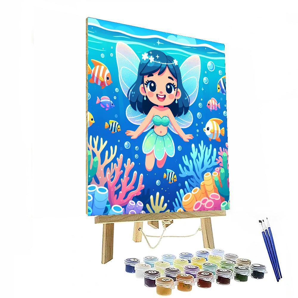 Underwater Fairy Adventure Painting Number Kit