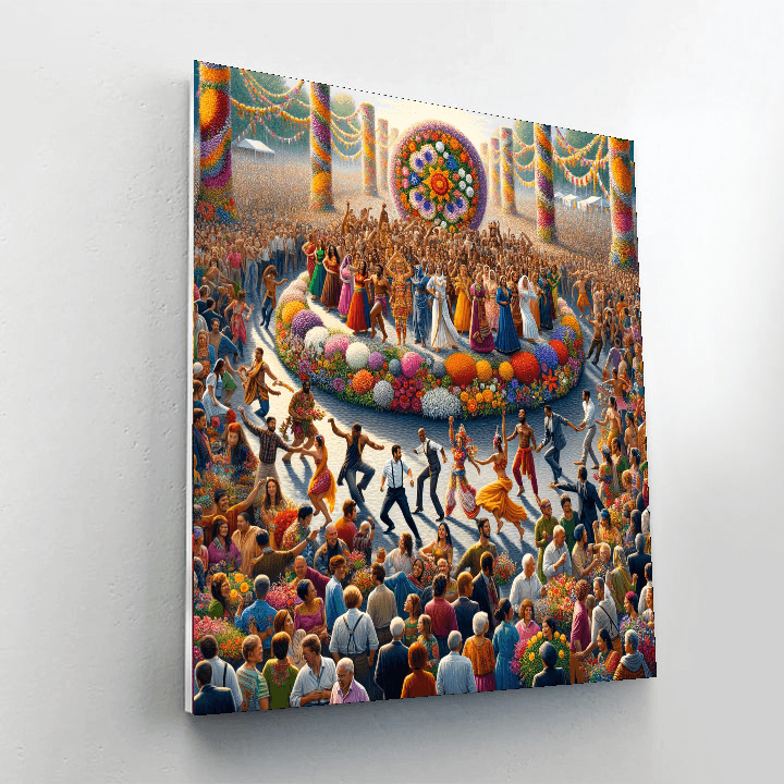 Flower Festival Paint By Number