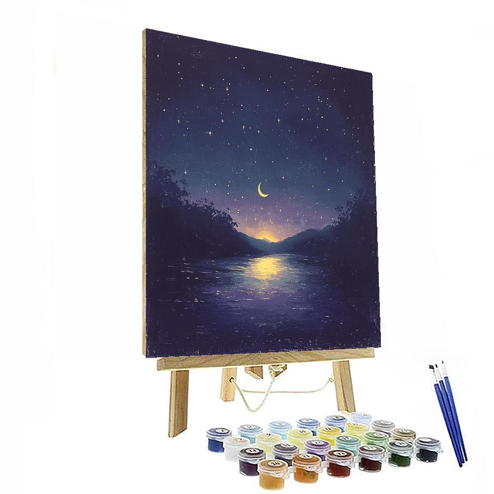 Leonardo Da Vinci Inspired Glimmering Nightscapes  Paint By Number