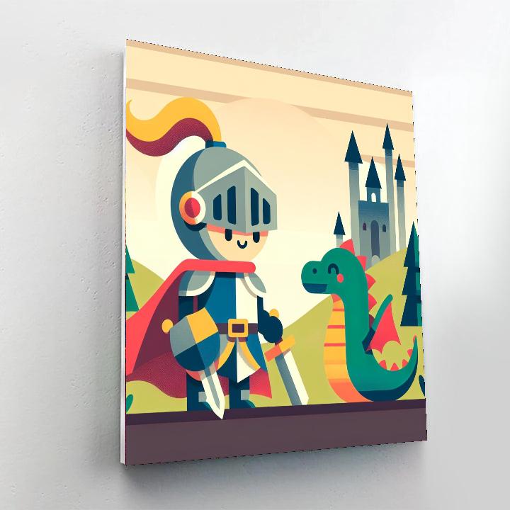 Knight's Dragon Quest Numbered Painting Kits