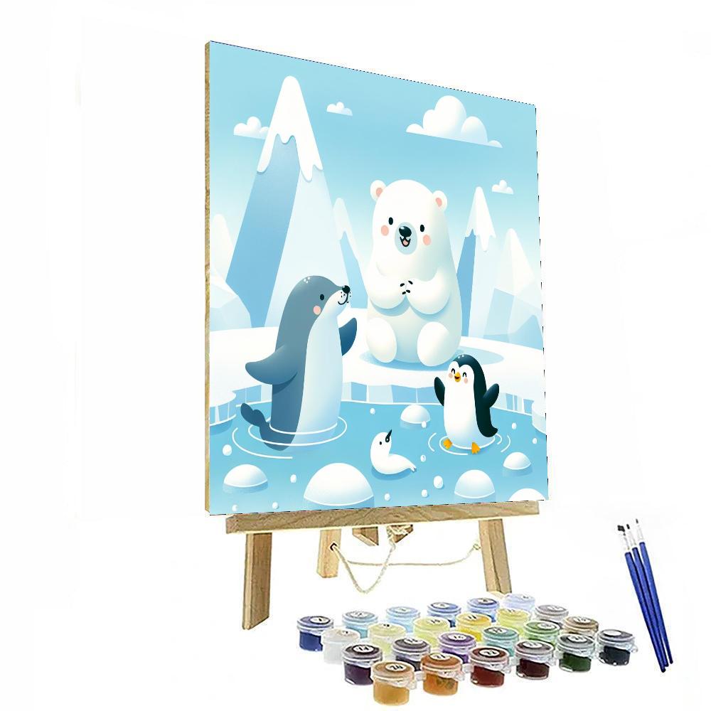 Exploring The Ice World Paint By Numbers Art