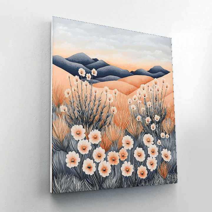 O'Keeffe Inspired Modern Oasis  DIY Paint By Numbers