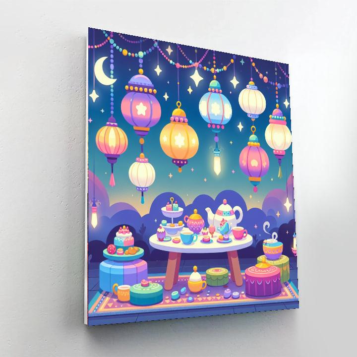 Twilight Tea Party Paint By Numbers Art