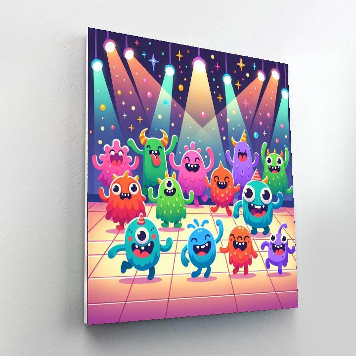Monster Dance Party Paint By Numbers Kits