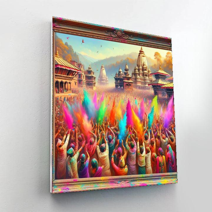 Festival Of Colours - Nepal Paint By Numbers Art