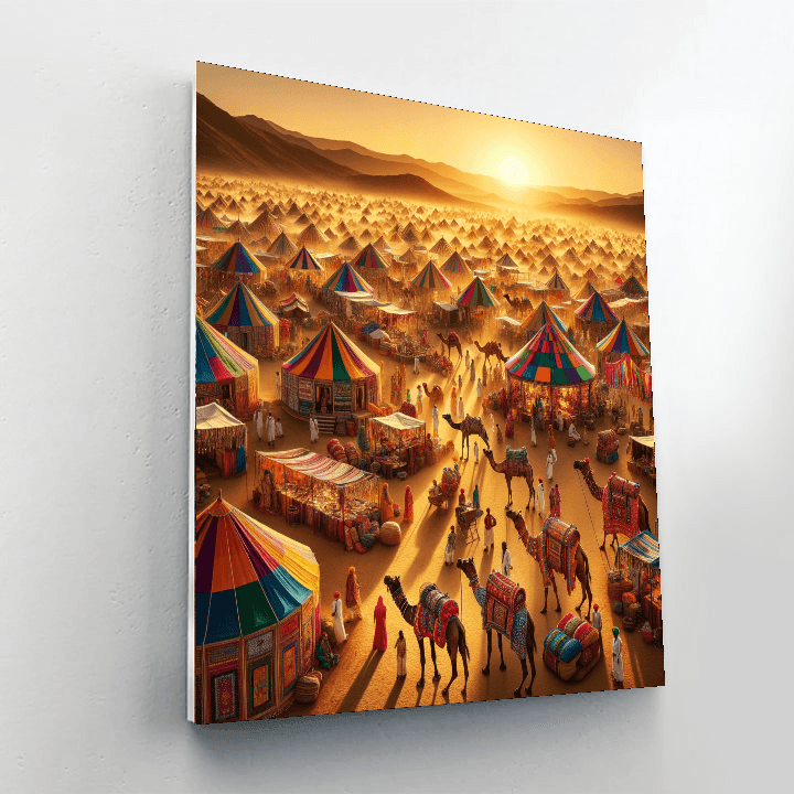Pushkar Camel Fair - India Number Painting