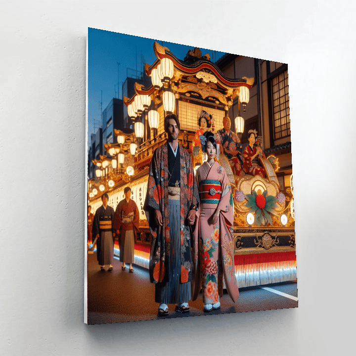 Gion Matsuri Festival - Japan Number Painting