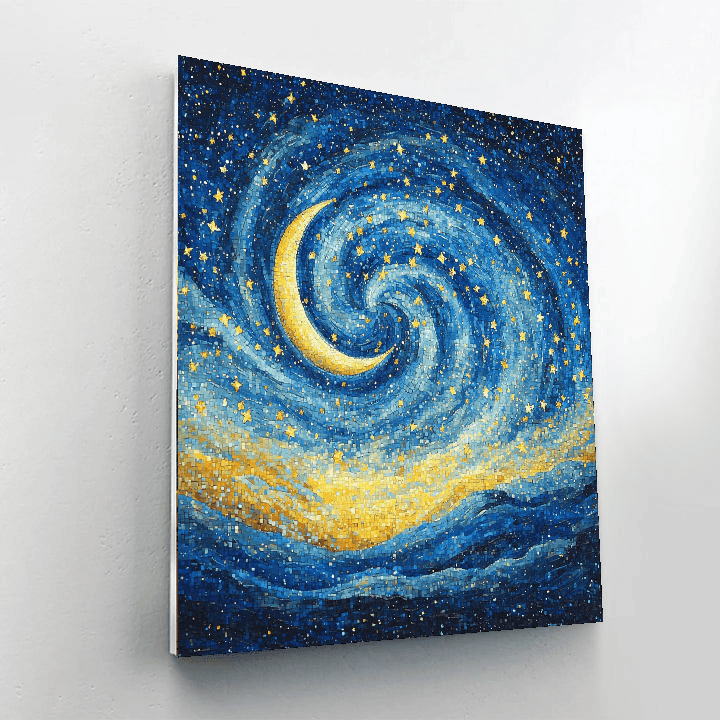 Vincent Van Gogh Inspired Quiet Night Under The Stars  Paint By Numbers Kits