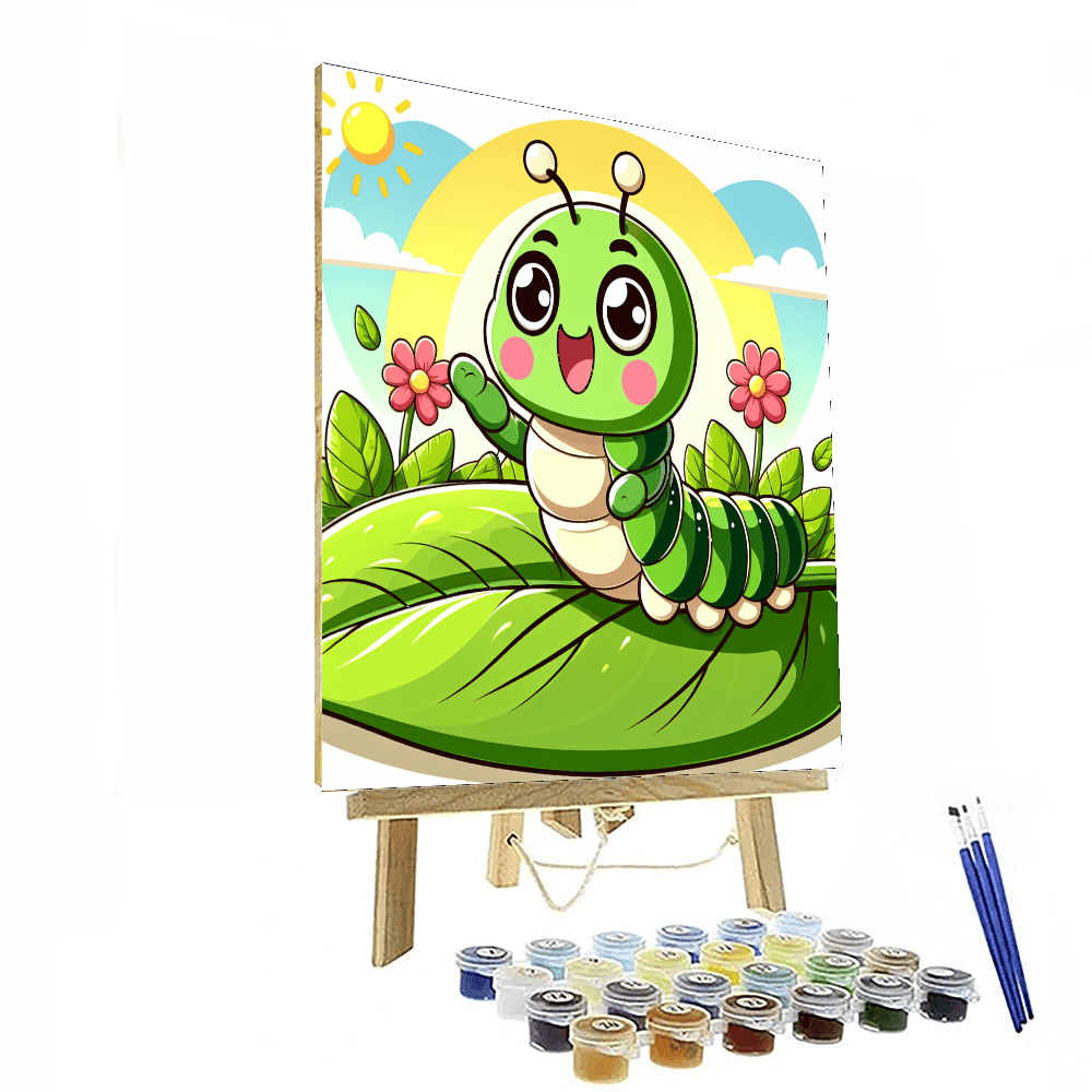 Funny Caterpillar Numbered Painting Kits