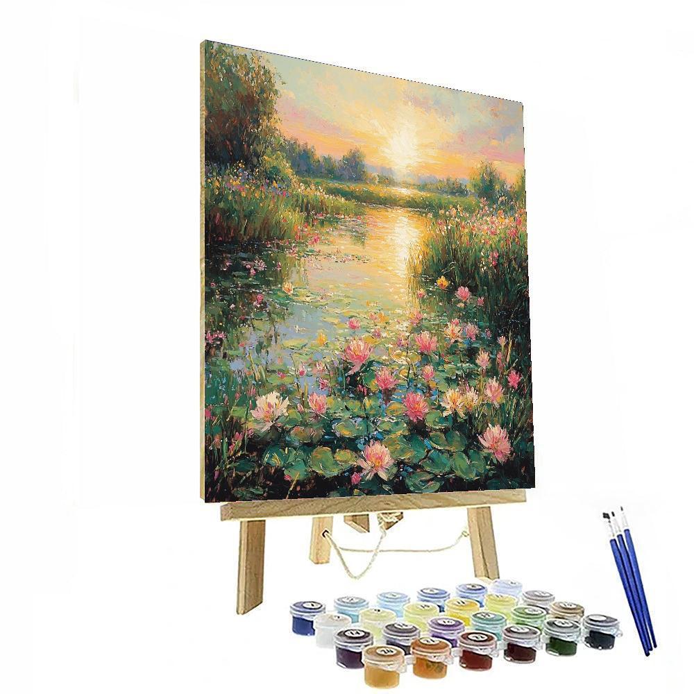 Claude Monet Inspired Eden's Palette  Paint By Number