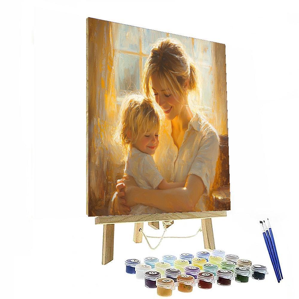 Cuddles In The Sunlight Painting By Numbers Kit