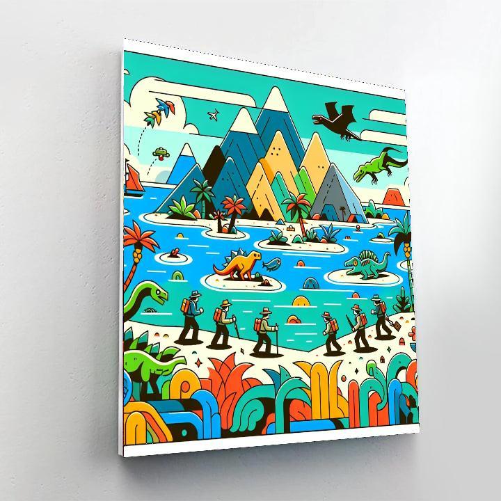 Island Of Adventure And Discovery Paint By Numbers Art