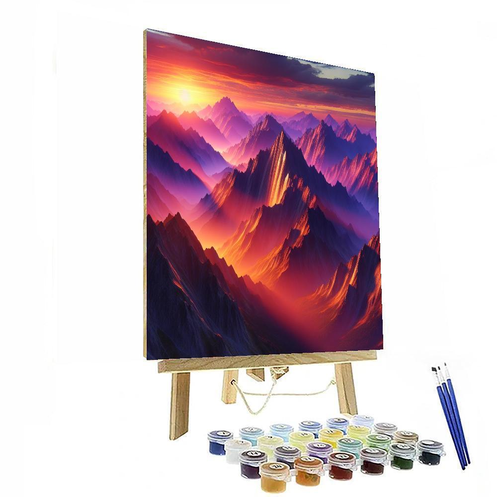Breathtaking Mountain Views Paint By Numbers Kits