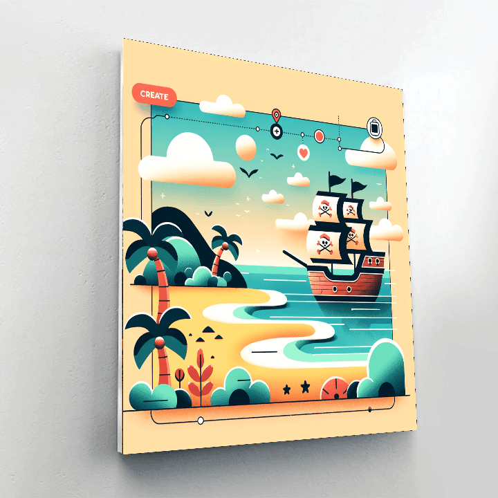 Treasure Island Tales Painting By Numbers Kit