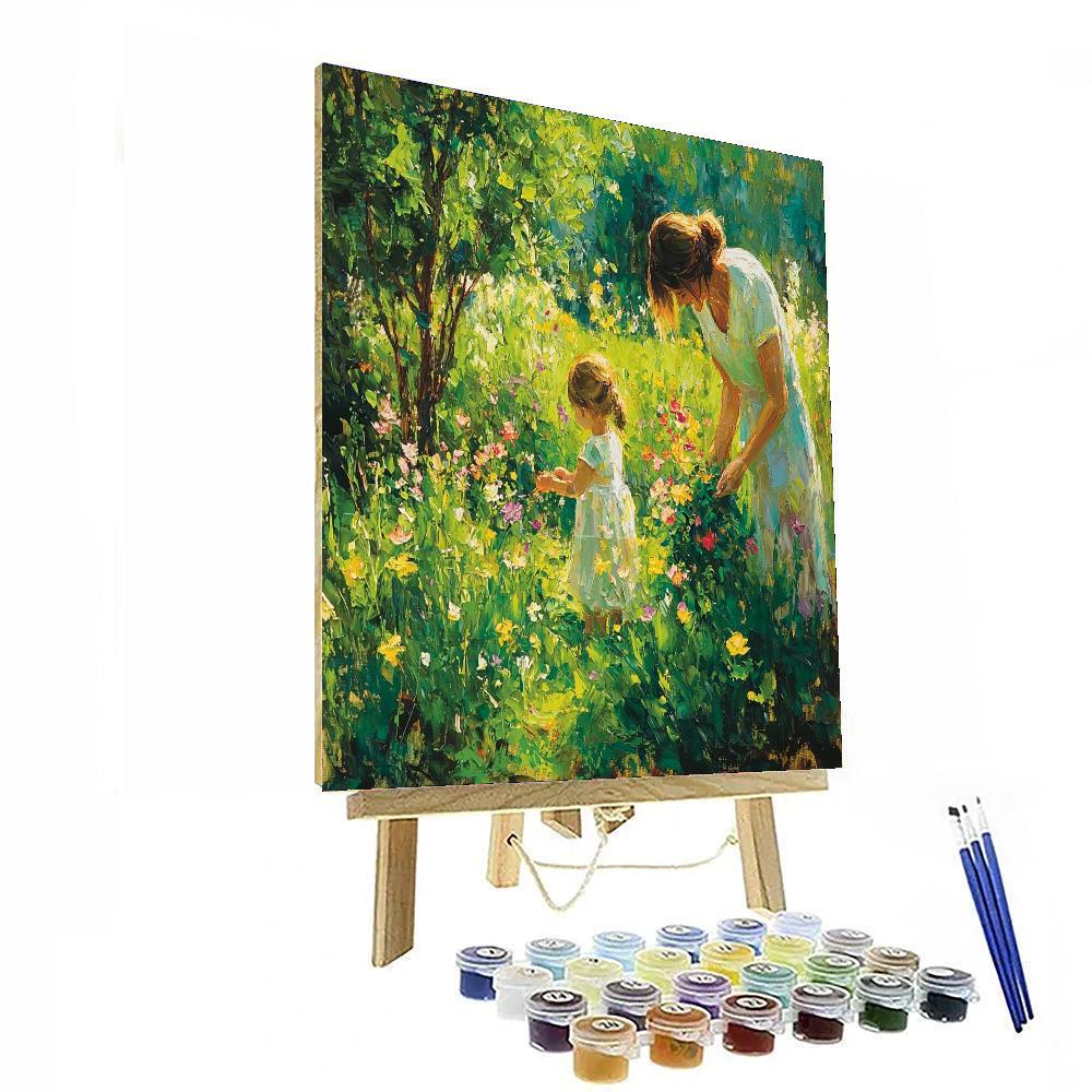 A Mother's Love Garden Painting Number Kit