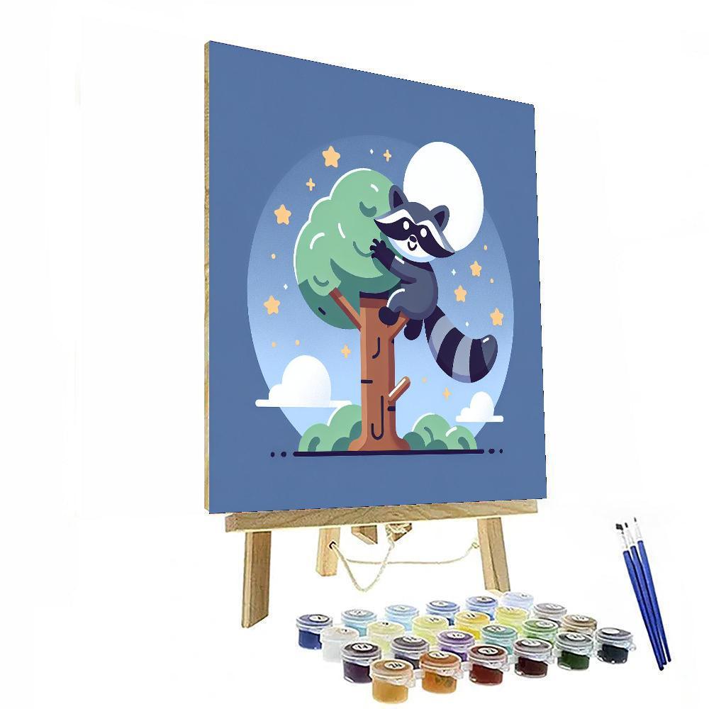 Rowdy Raccoon Painting By Numbers Kit