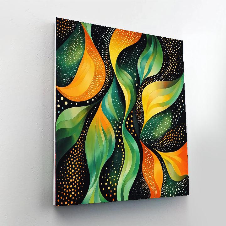 Yayoi Kusama Inspired Organic Flow Of Connection  Paint By Number