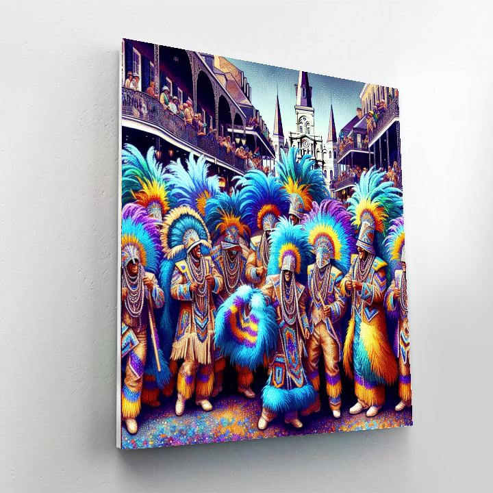 Mardi Gras Indians Super Sunday - Usa Paint By Numbers Kits