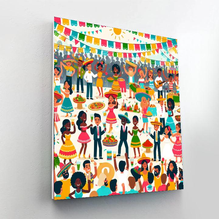 Festive Fiesta Fun Painting Number Kit