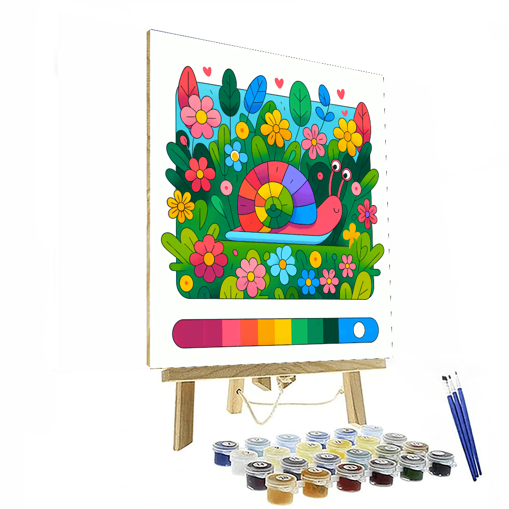 Curious Snail Paint By Numbers