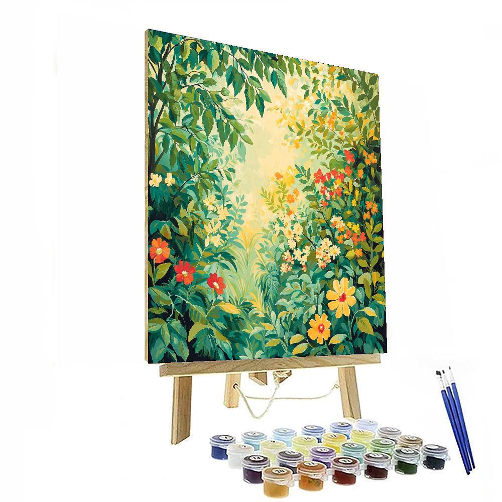 Leonardo Da Vinci Inspired Mystical Garden Study  Paint By Numbers