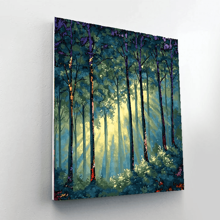 Henri Rousseau Inspired Twilight Forest Enigma  Paint By Numbers Art