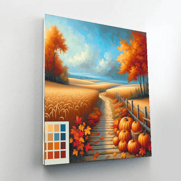 Rustic Harvest Festival Painting Number Kit