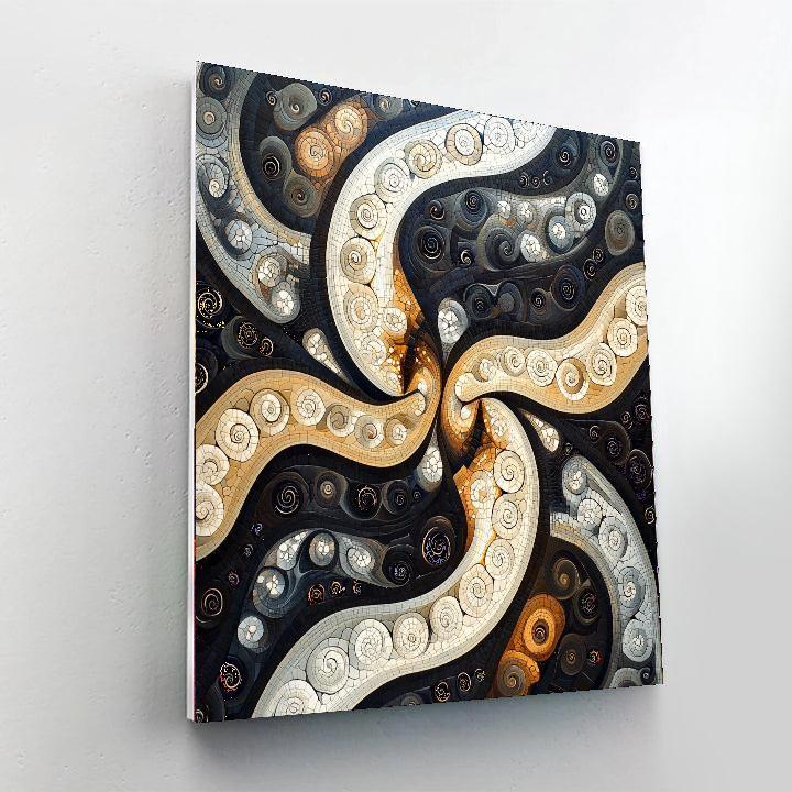 M.C. Escher Inspired Infinite Loops  Number Painting