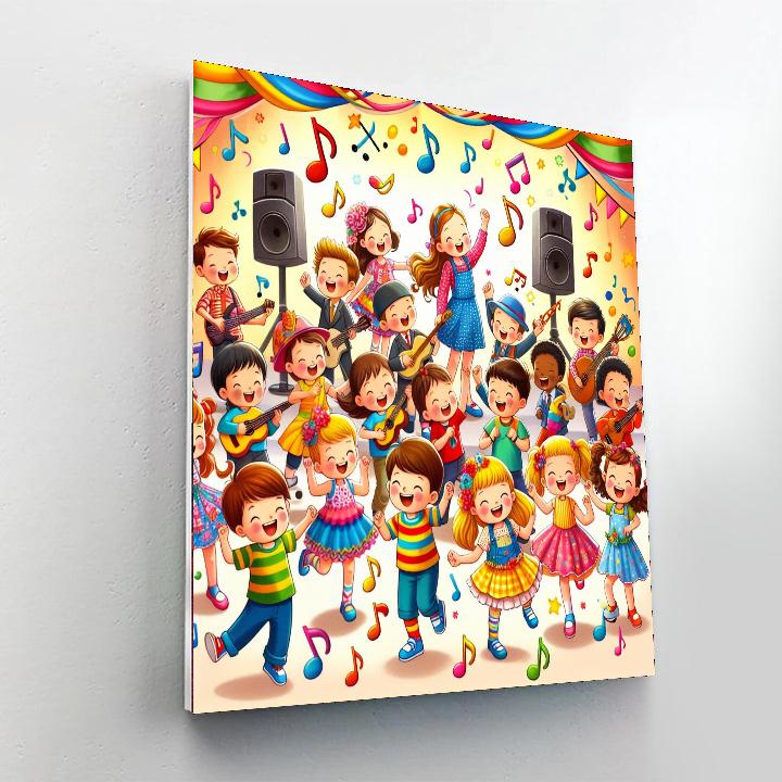 Happy Music Festival Paint By Numbers Art