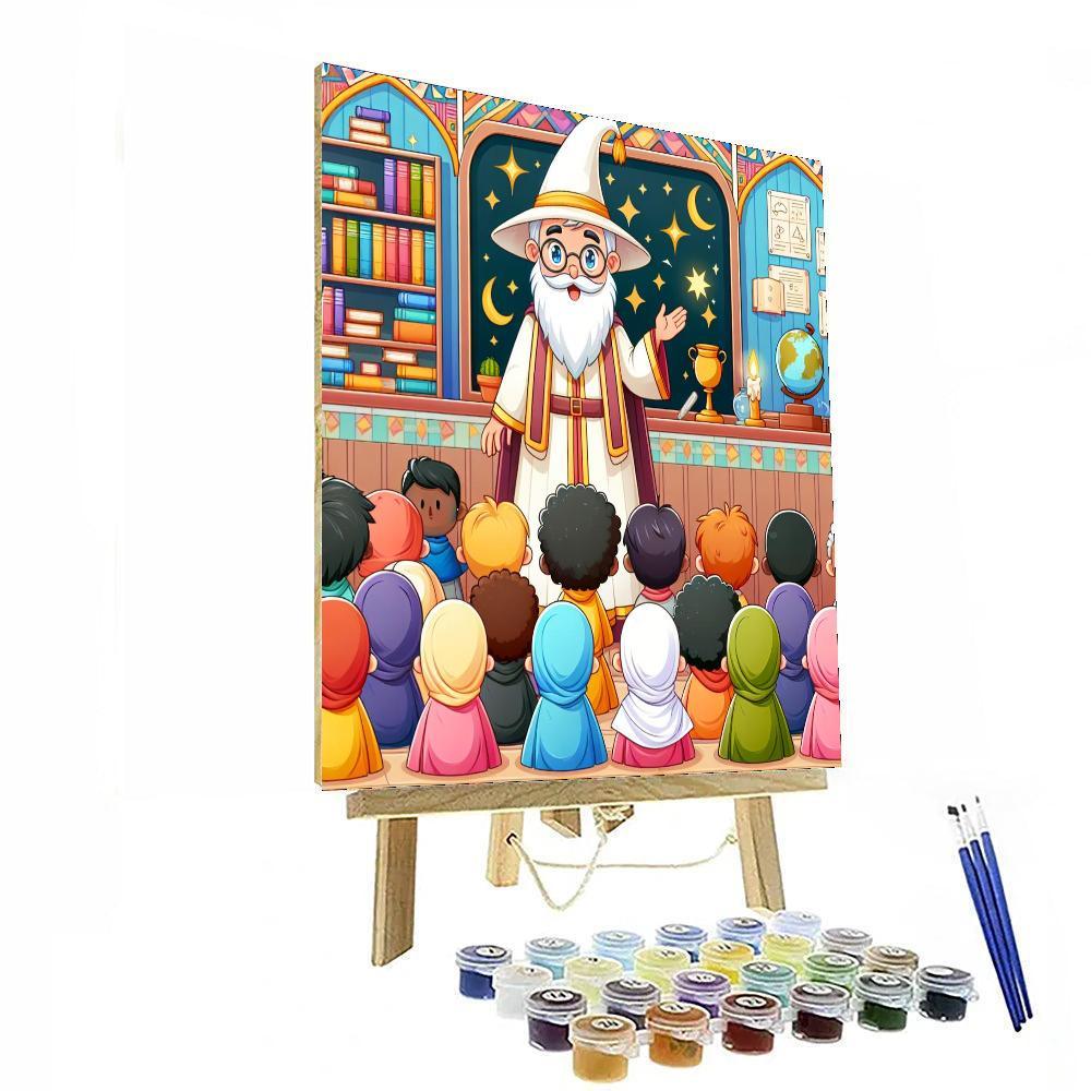 Charming Wizard School Paint By Number