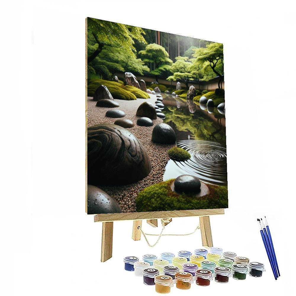 Soothing Zen Oasis Painting Number Kit