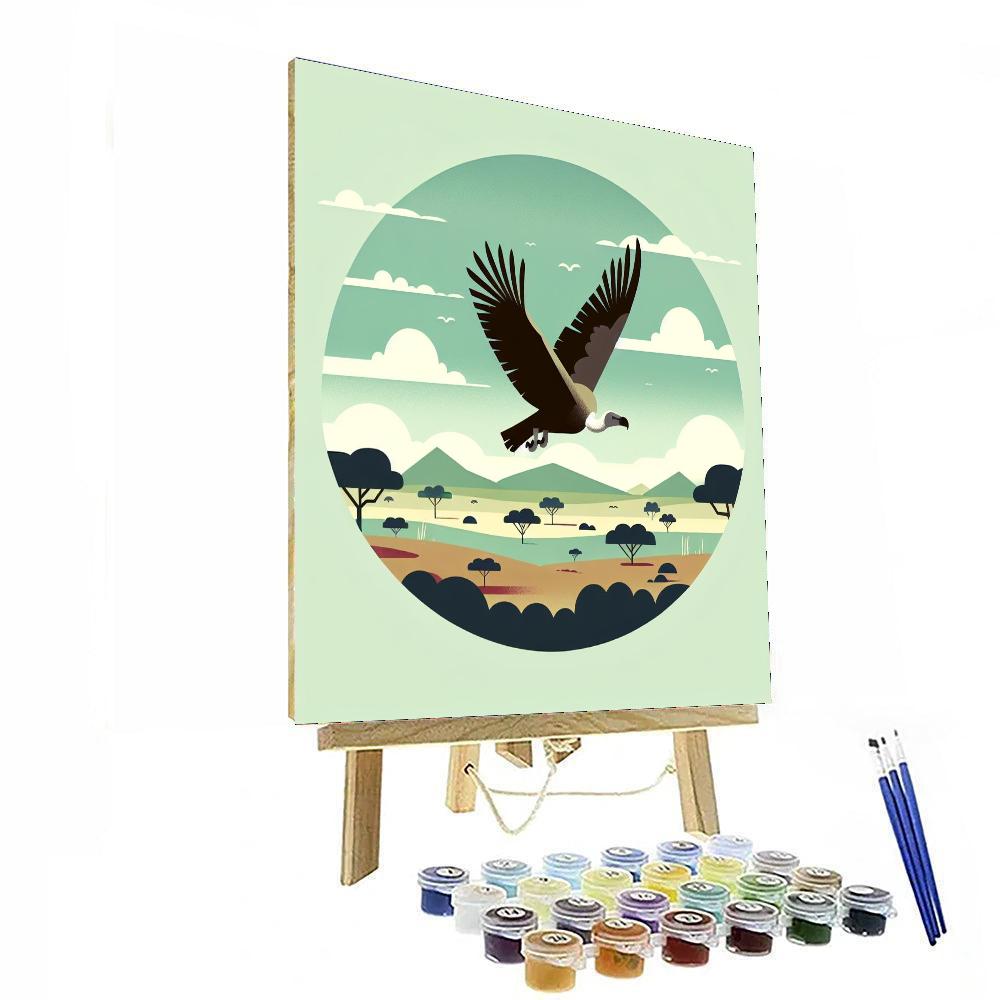 Vibrant Vultures Numbered Painting Kits