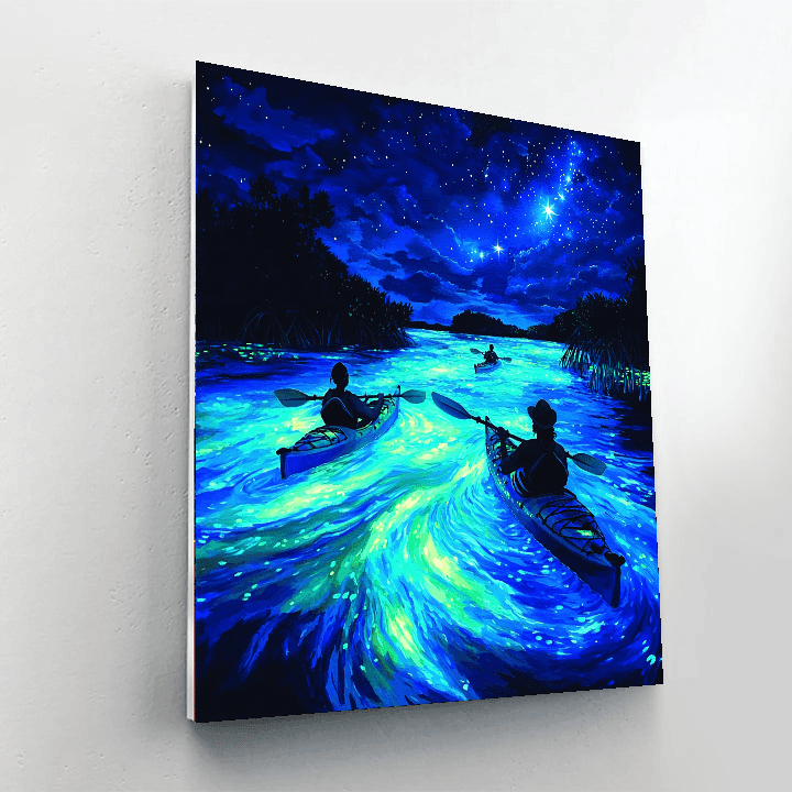 Bioluminescent Bay - Vieques, Puerto Rico DIY Paint By Numbers