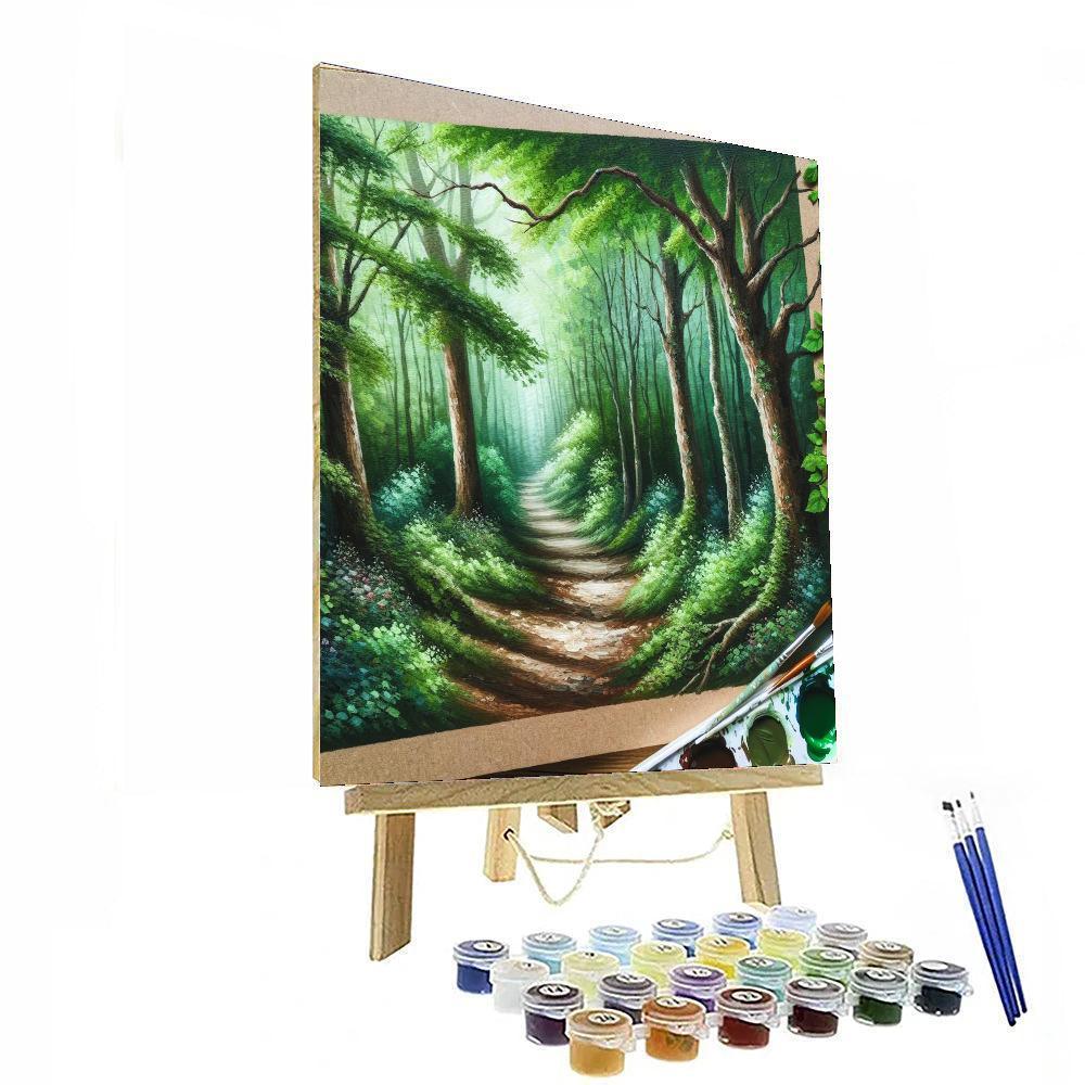 Enchanted Woodland Pathway Paint By Numbers