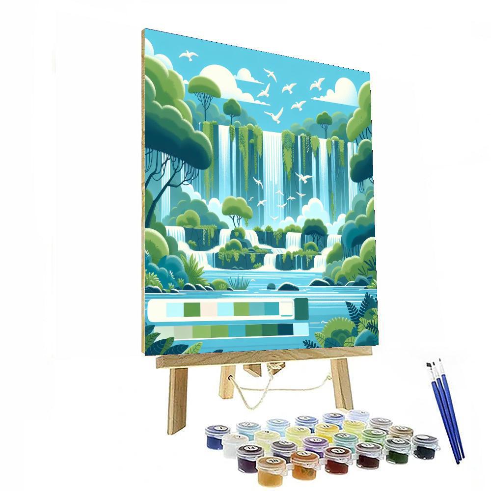 Waterfall Wonders Painting Number Kit