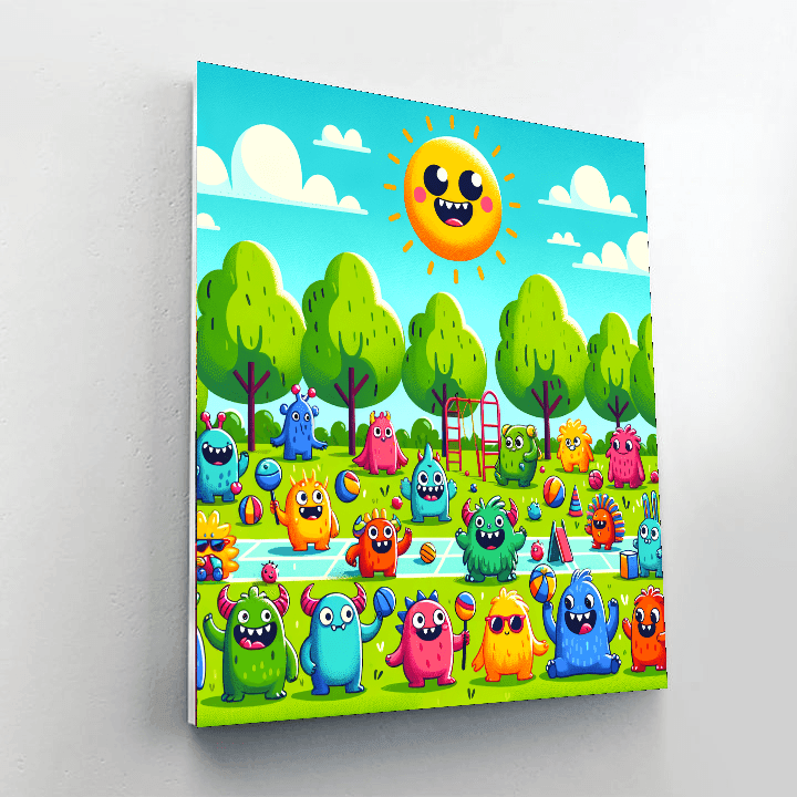 Friendly Monsters Playtime Paint By Color