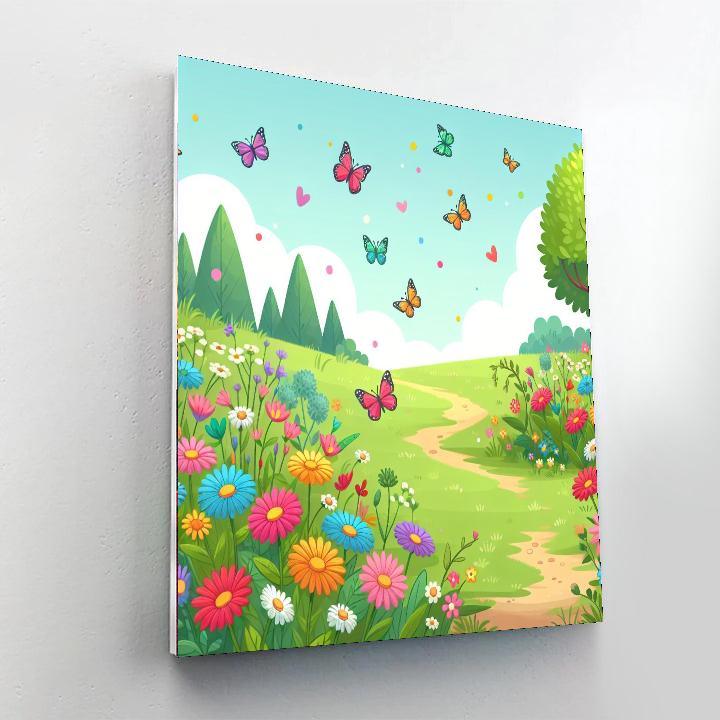 Butterfly Meadow Paint By Numbers