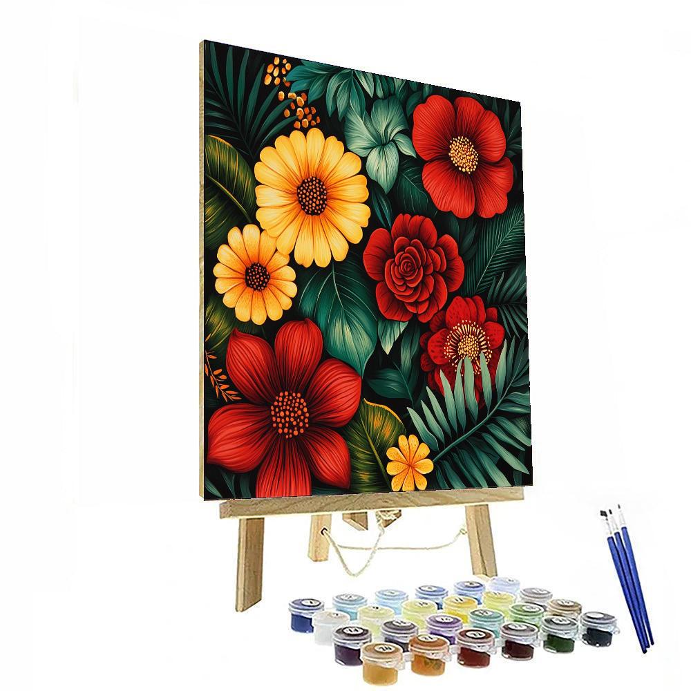 Frida Kahlo Inspired Eternal Garden Harmony  Paint By Numbers Art
