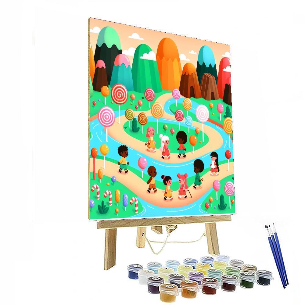 Magical Candy Adventure Paint By Numbers