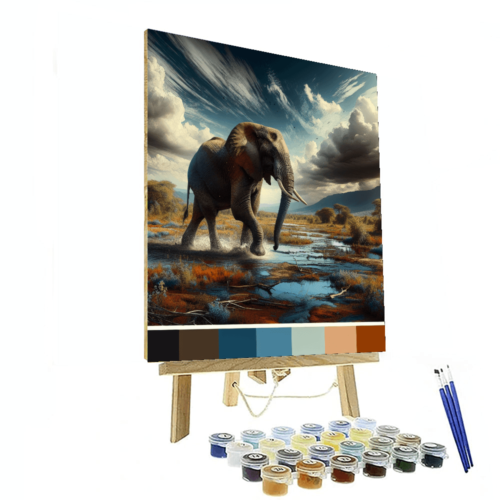 Elephant Safari Adventure Paint By Number