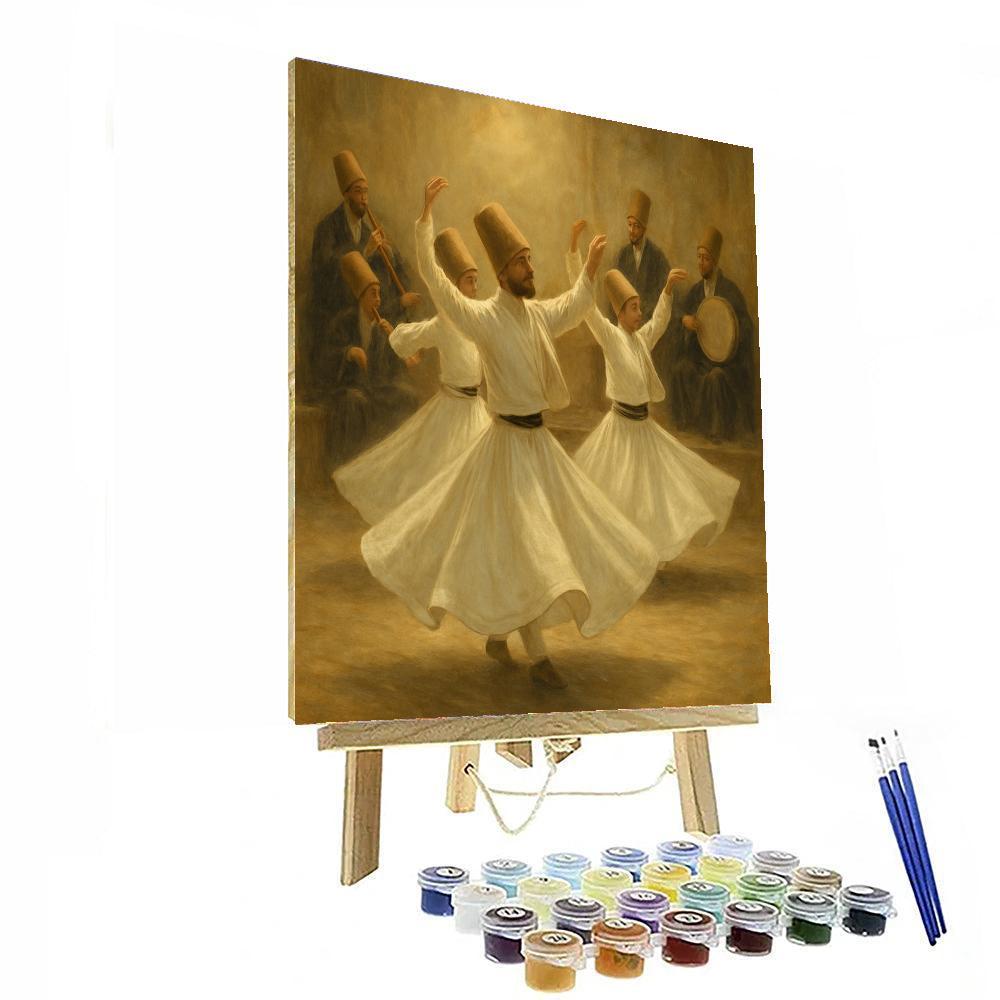 Whirling Dervishes Festival - Konya, Turkey Paint By Color