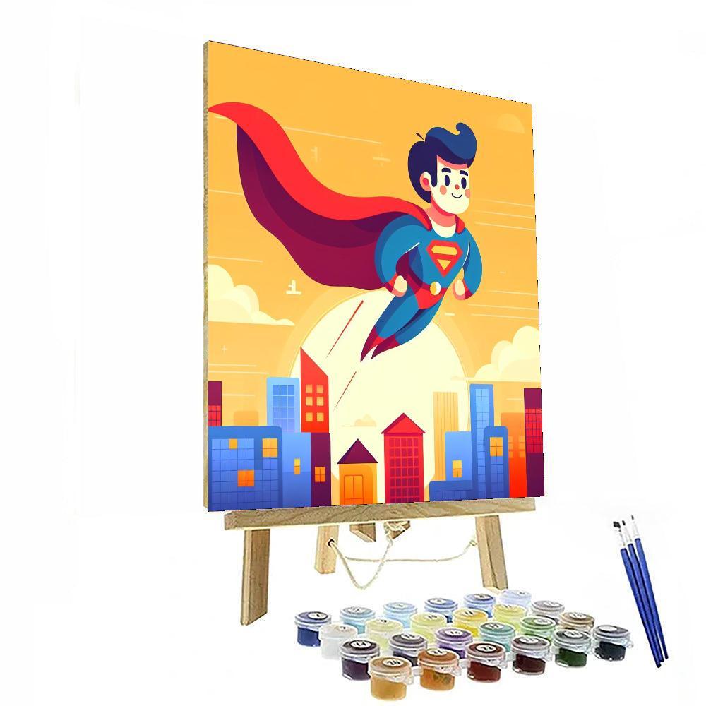 Gallant Superhero Day Paint By Color
