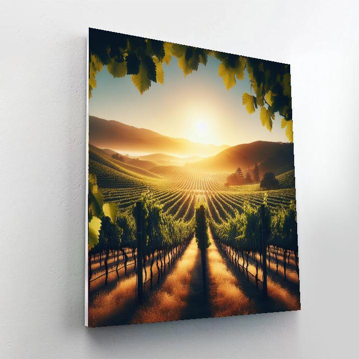 Sunlit Vineyard Harmony Numbered Painting Kits