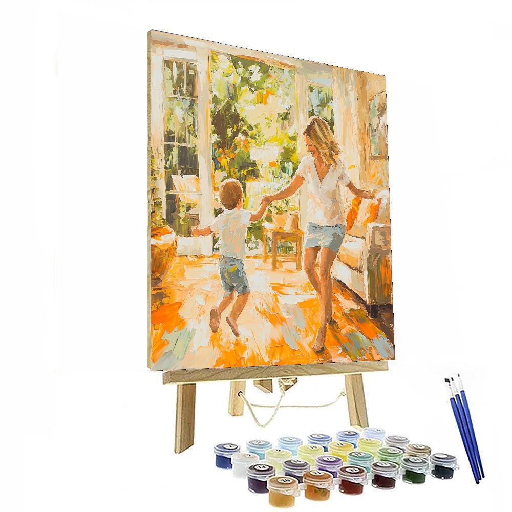Mommy And Me Time Number Painting