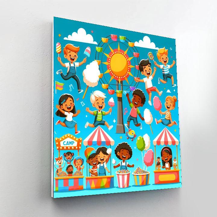 Festive Carnival Of Colors Numbered Painting Kits