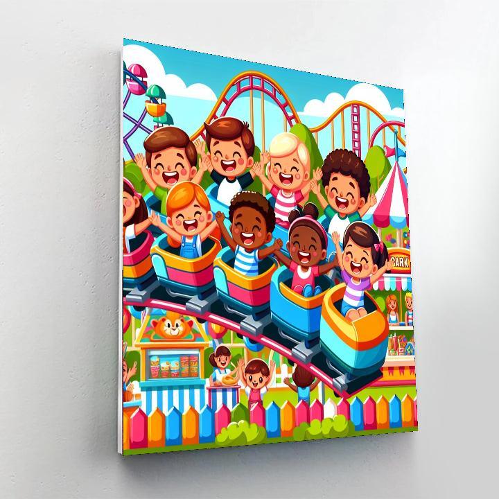 Adventure At The Amusement Park Paint By Numbers