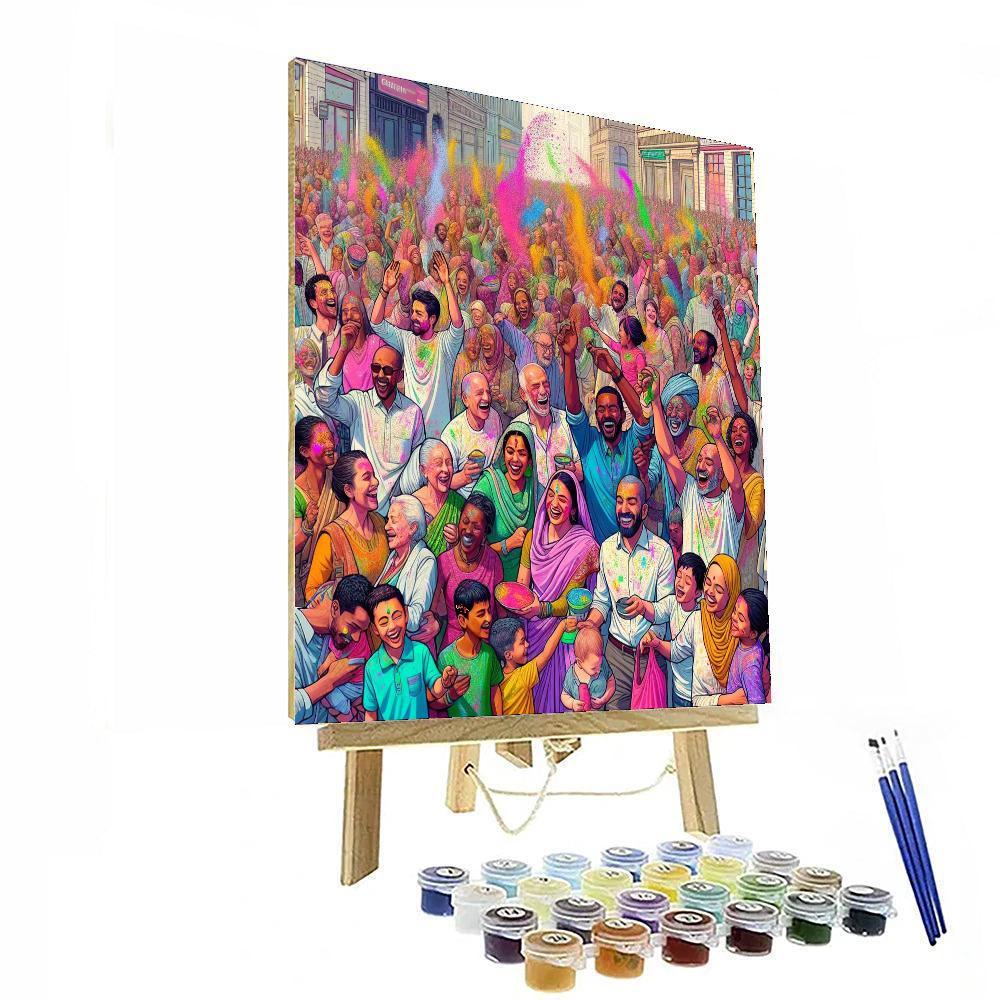 Holi - Festival Of Colors - India Numbered Painting Kits